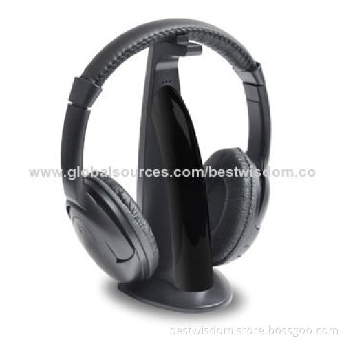 2.4GHz Wireless Earphones with FM Radio and 84 to 108MHz Frequency Response Range